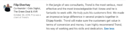 Elkjøp Nordic SEO. Referanse fra kunde på LinkedIn